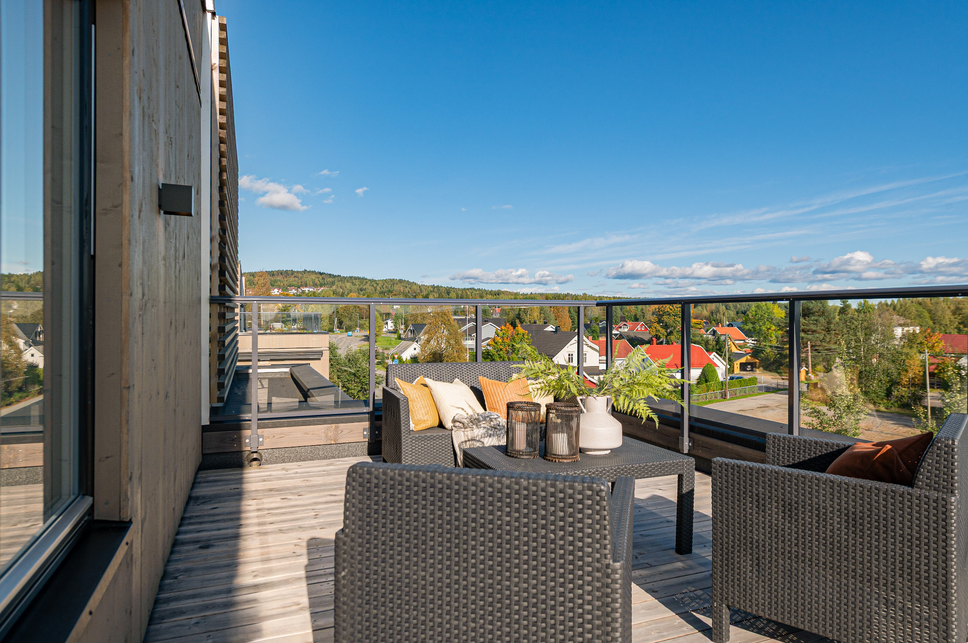 Leilighet D-401 — takterrasse med utsikt